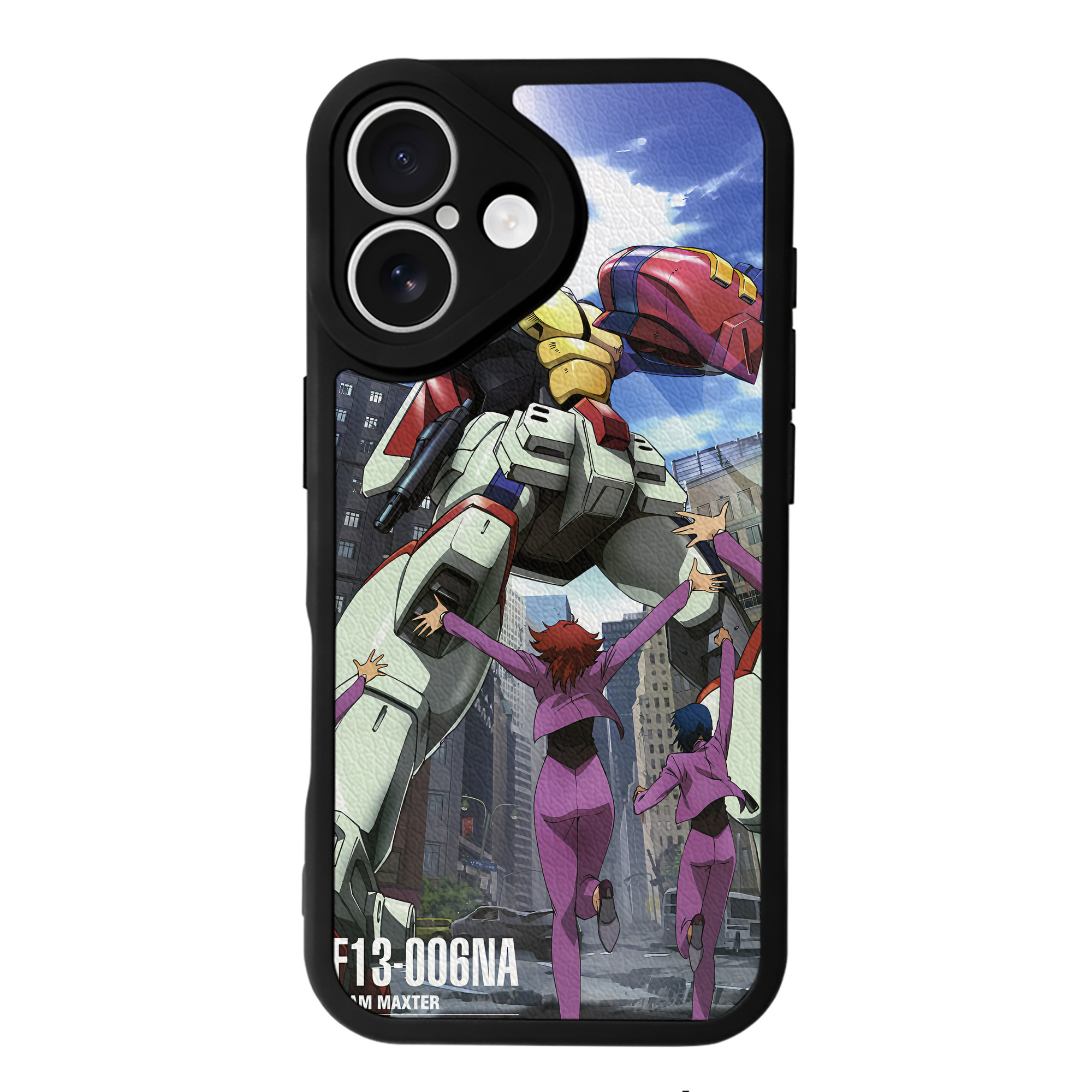 （画像用） 機動戦士ガンダム Mobile Suit Gundam 【iPhone 16シリーズ対応】シリコンスマホケース（レザー調） 材質：シリコン